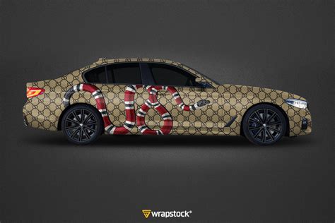 gucci wrapped car